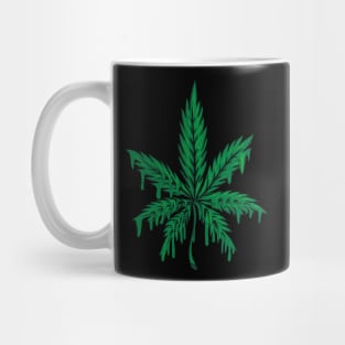 melting canabis graphic sublimation Mug